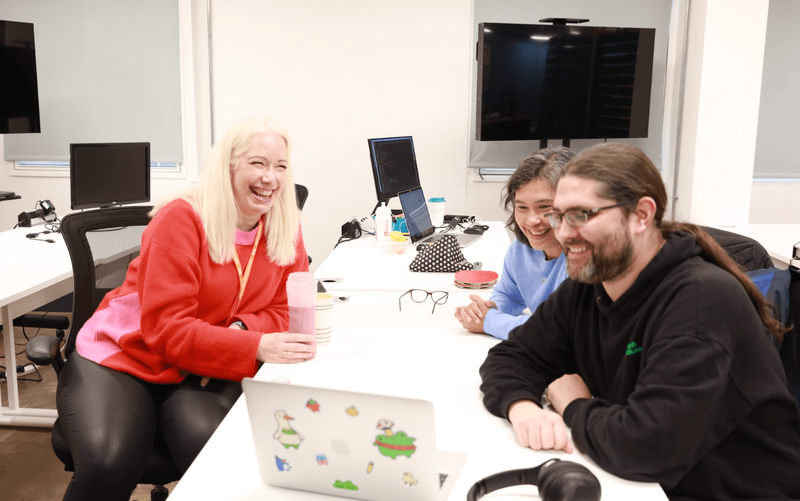 UK professionals attending a funded training course in a modern classroom