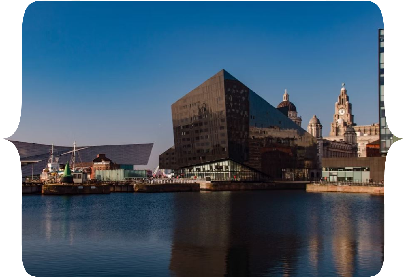 A picture of Man Island on the Liverpool Docks