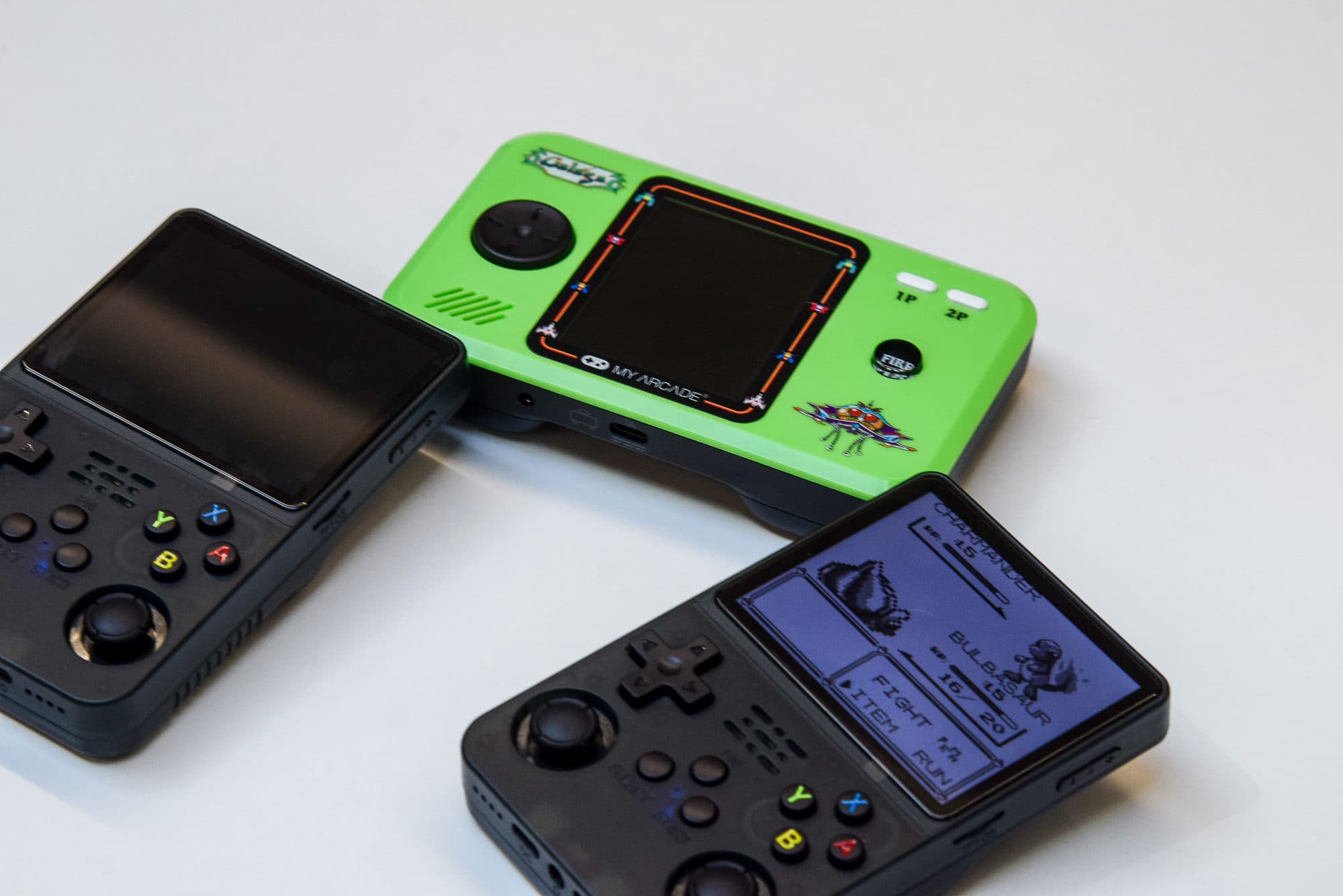 Retro gaming handhelds ready for play at the Gaming Day