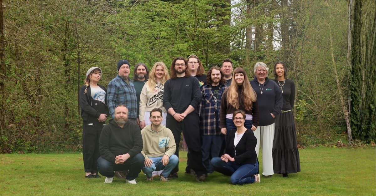 The Tech Educators team standing together outdoors